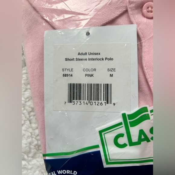 Classroom Uniforms Adult Polo - Pink - Size M - NWT - Picture 2 of 2
